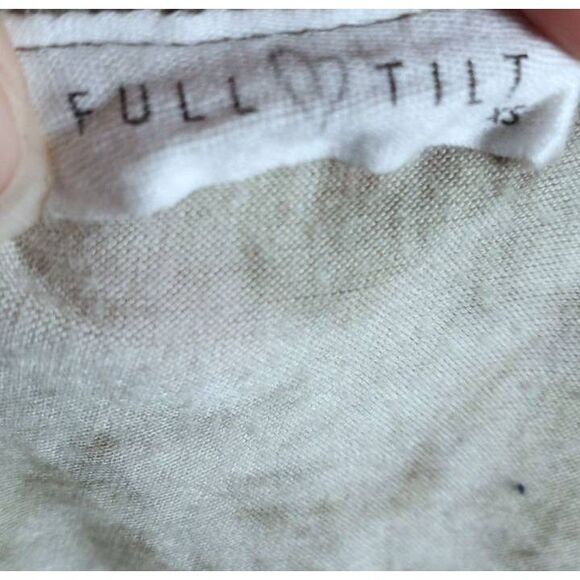 FULL TILT ARMY GREEN TIE DYE CROPPED HALTER TOP SZ.XS GUC. - Picture 4 of 5